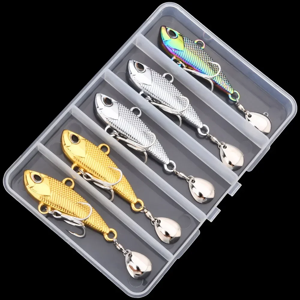 5 uds Wobbler cebo giratorio de vibración de Metal Spinner cuchara Jig Señuelos de Pesca 10/15/20/30g cebos duros artificiales lentejuelas señuelo de Pesca - imagen 3