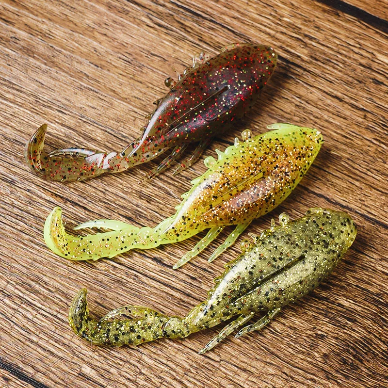 Zman-señuelo blando importado, 3,5 ", KICKER CRABZ, flotante, resistente al agua, cangrejo de imitación suave - imagen 3