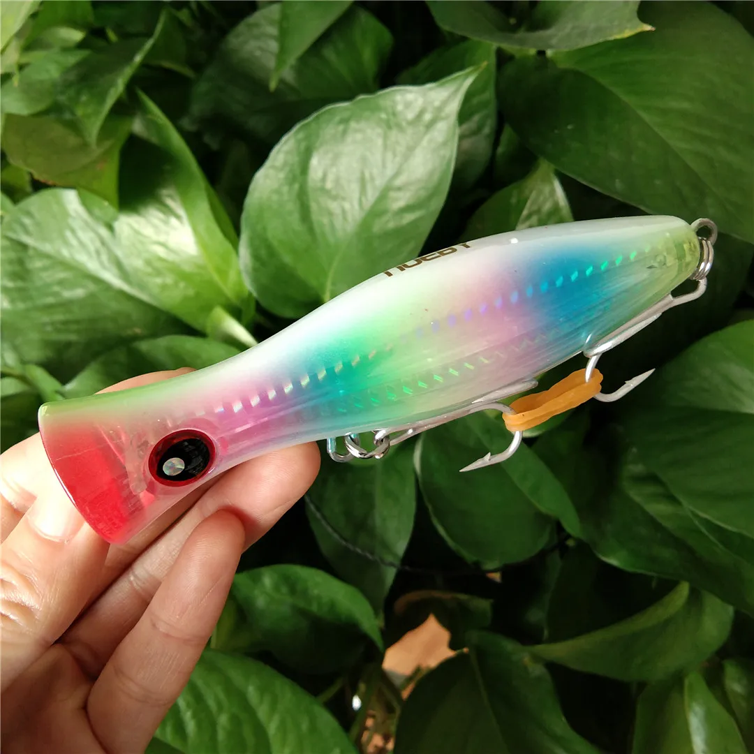 Señuelo de pesca de superficie Artificial, anzuelo duro Isca Wobbler de 3 piezas, 12cm, 40g, Crankbait de tiro largo - imagen 3