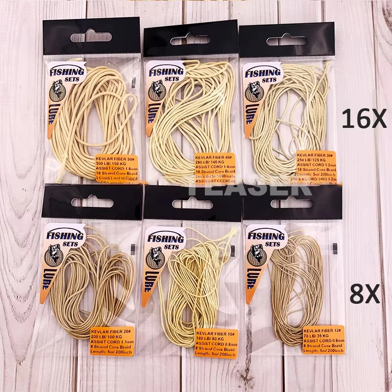 OBSESSION-sedal de asistencia de núcleo hueco fuerte, cuerda de 70-300LB para encuadernación de barcos, accesorios de anzuelo de Jigging, sedal de pesca de Kevlar trenzado - imagen 3