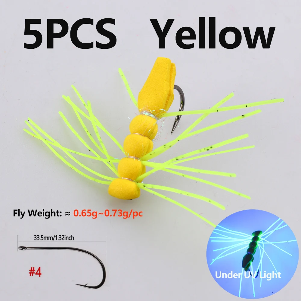 5PCS Yellow