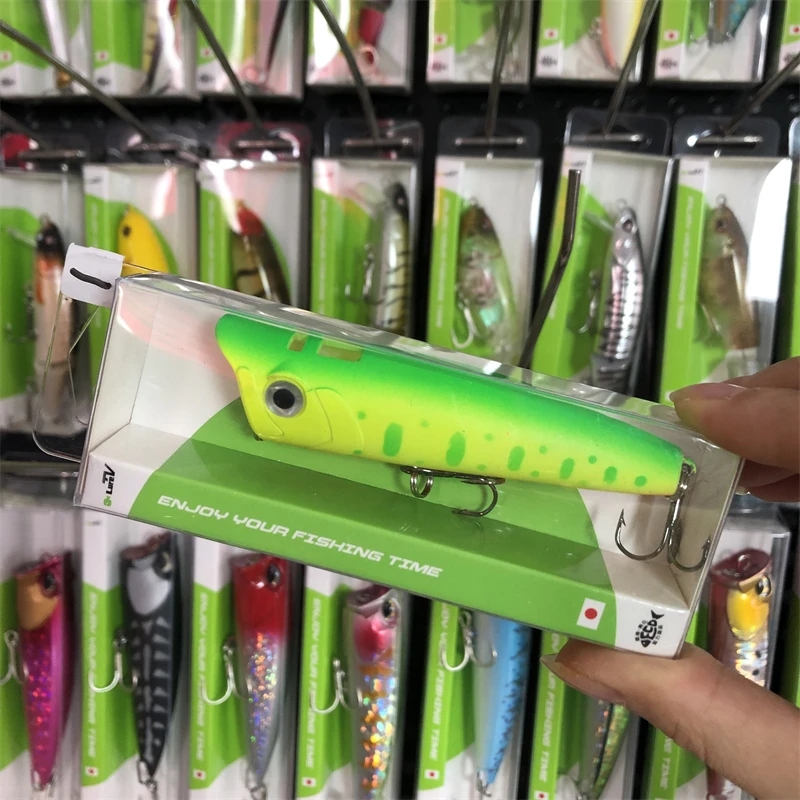 8047 8cm13.5g1PCS LURETV mismo estilo superficie de agua cebo falso OP onda escalada doble salida de aire gran rociador de agua sub cebo de carretera - imagen 2