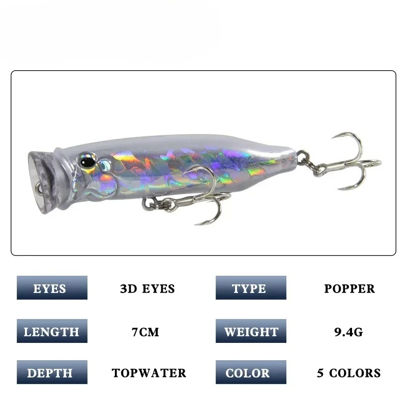 Popper Wobbler flotante para carpa – Señuelo crancbait - imagen 2