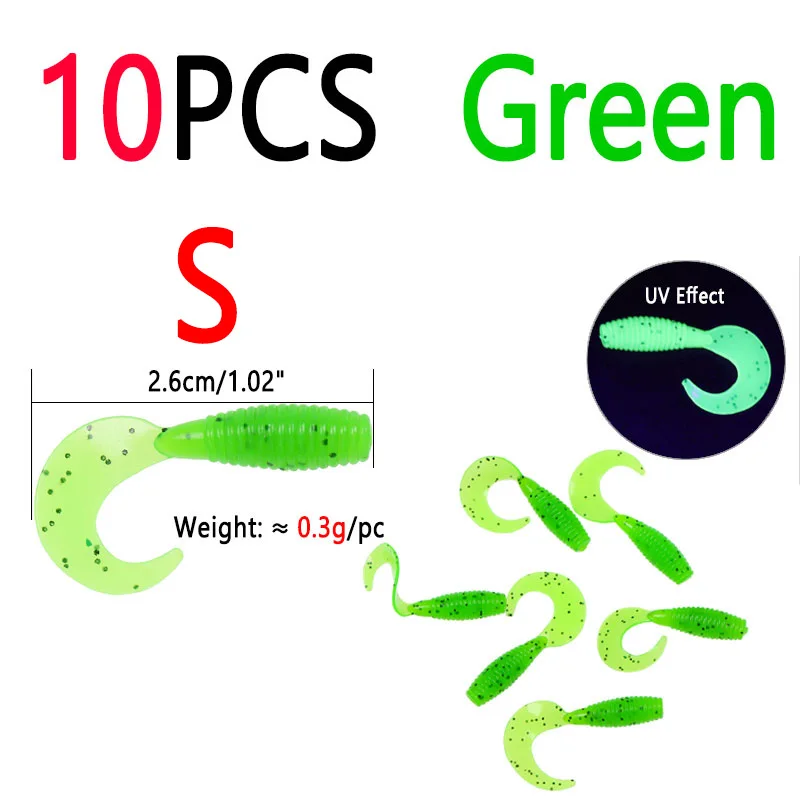 10pcs Green S