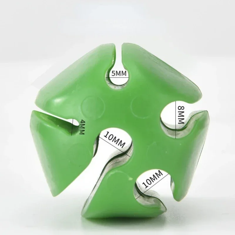 Correas de soporte para caña de pescar de silicona, accesorios de pesca ligeros con 5 agujeros, Color aleatorio, 1/2 Uds. - imagen 5