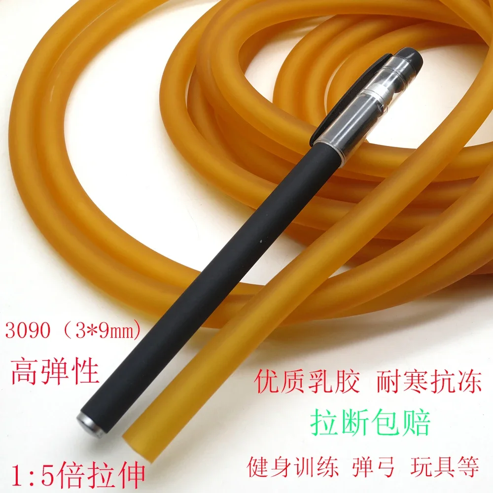 Banda de goma redonda para hacer ejercicio, Goma elástica gruesa, cuerda de tensión para Yoga y Fitness, 3090 - imagen 4