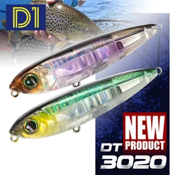 D1 3DR Señuelo lápiz topwater para lubina