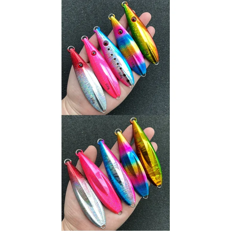 Jig Luminoso Caída Lenta Forma de Gota – Señuelo Metálico Jigging - imagen 3