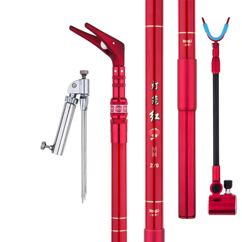 Soporte de caña de pescar de carbono ligero, 12H, superduro, posicionamiento libre, estante de caña ajustable, sección larga, equipo de Pesca fuerte - imagen 2