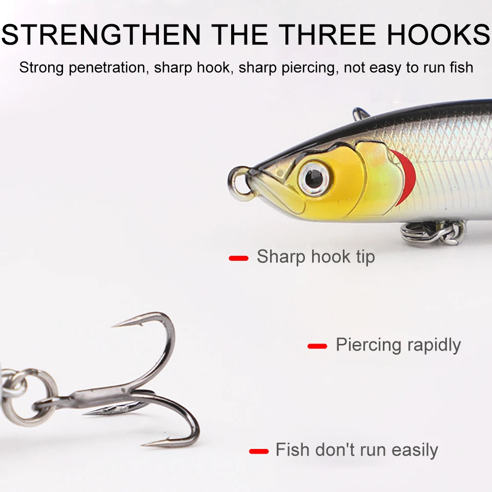 WALK FISH-señuelo de Pesca Artificial, cebo de lápiz que se hunde, 8g, 11g, 15g, fundición, Jigging, orilla, Topmouth, Culter, 1 piezas - imagen 2