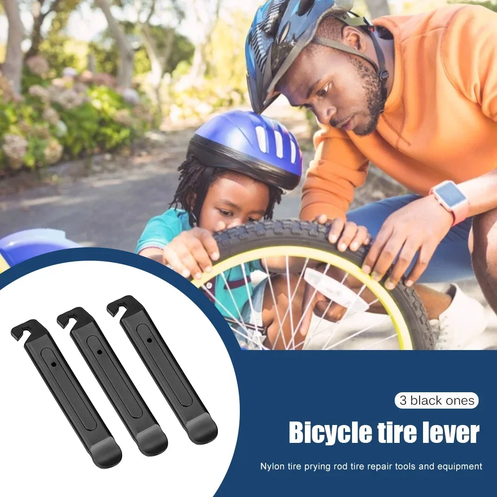 Palanca de plástico para neumáticos de bicicleta, palanca para neumáticos de bicicleta, resistente al desgaste, barra de palanca PP, abridor de reparación de bicicletas, herramienta de interruptor, barra de cuervo, 3 uds. - imagen 2