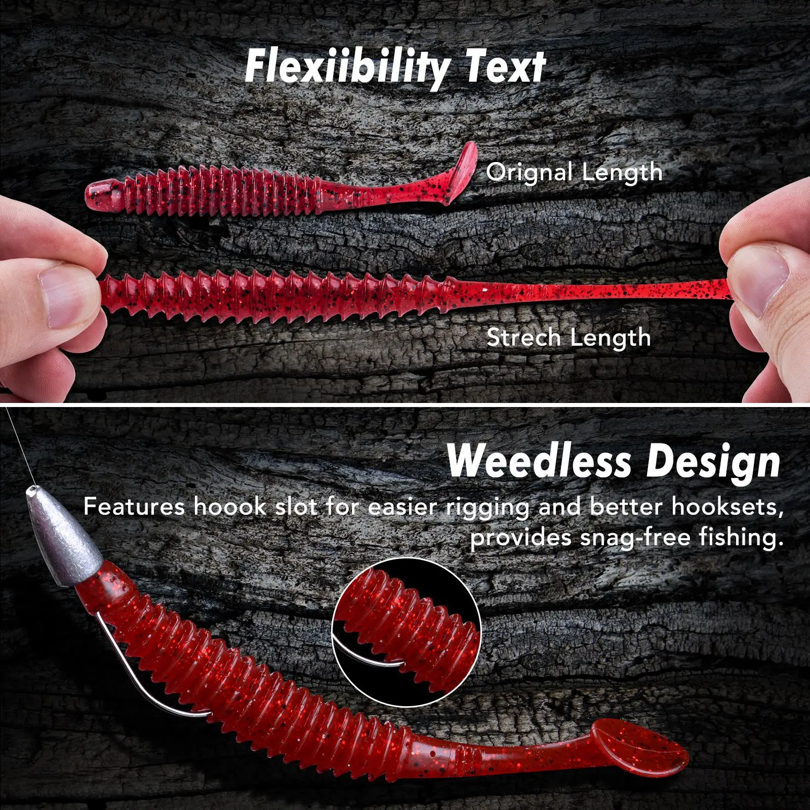 Goture-señuelo de pesca suave, 8 tipos a elegir, cola Flexible, cebo de silicona, Wobblers, Swimbait para carpa, Arroyo, aparejos de pesca - imagen 2