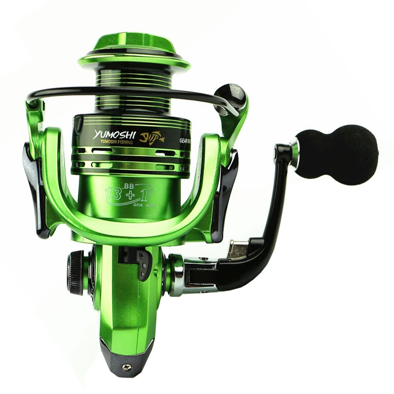 Ghotda-carrete giratorio de pesca serie 1000-7000, bobina de Metal, alimentador de peces, mango EVA 5,5: 1/4, 7:1 - imagen 3