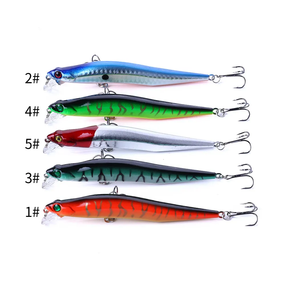 Señuelos Minnow Jerkbait 12 cm – Buceo superficial lubina y lucio - imagen 5