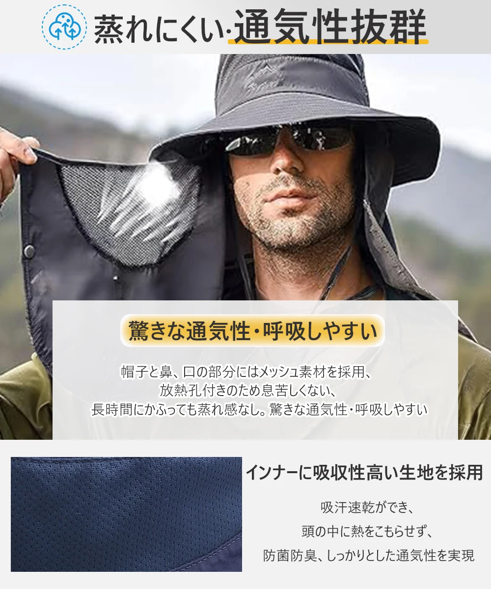Goture-Gorra plegable de caza al aire libre para hombre y mujer, sombrero de cubo con visera para acampar, senderismo, playa, Verano - imagen 4