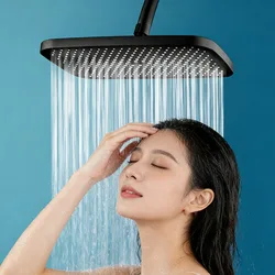 Cabezal de ducha giratorio 14" alta presión – Ahorro de agua 360°