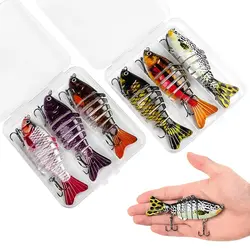 3 unids/caja pesca Wobbler realista 7 segmentos Swimbait Crankbait cebo duro lento 10 cm/15g Isca señuelos artificiales aparejos de pesca
