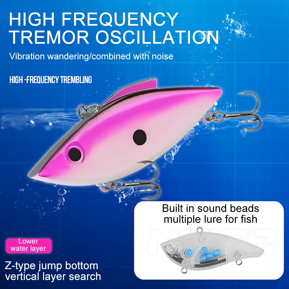 Señuelo VIB Walk Fish – Duro tipo Shuttle con anzuelos reforzados - imagen 5