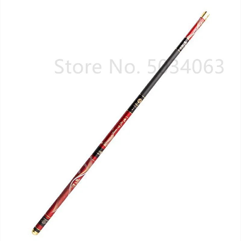 Caña de pescar telescópica de 2,7 M/3,6 M/3,9 M/4,5 M/5,4 M/6,3 M, estanque de depósito, caña de pescar de carbono, caña de pescar de mano de fibra dura súper ligera - imagen 2
