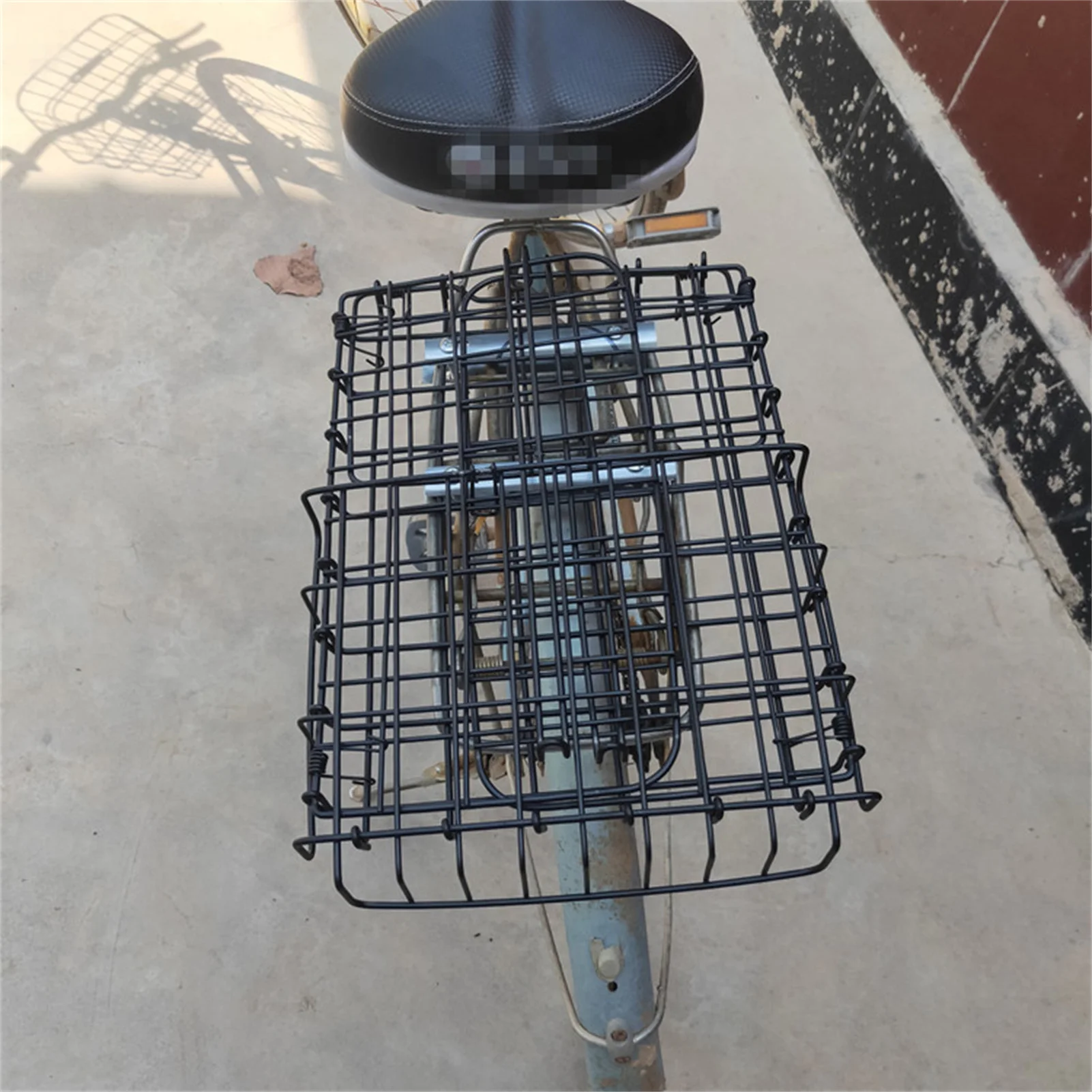 Cesta Universal para bicicleta, cesta organizadora duradera de acero al carbono para bicicleta eléctrica, accesorios para ciclismo al aire libre, 1 ud. - imagen 3