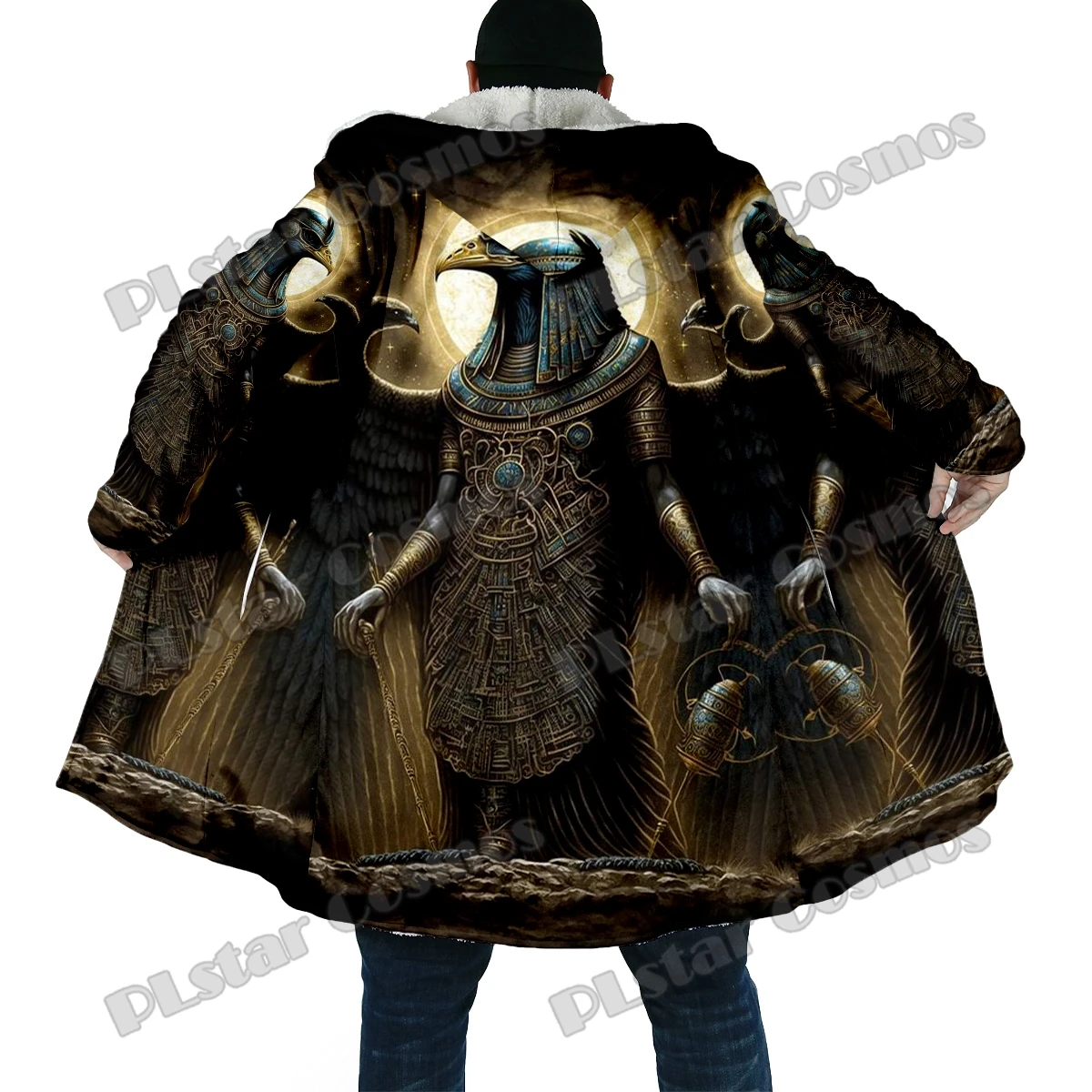 Sudadera con capucha de lana – Estampado 3D Anubis unisex - imagen 4