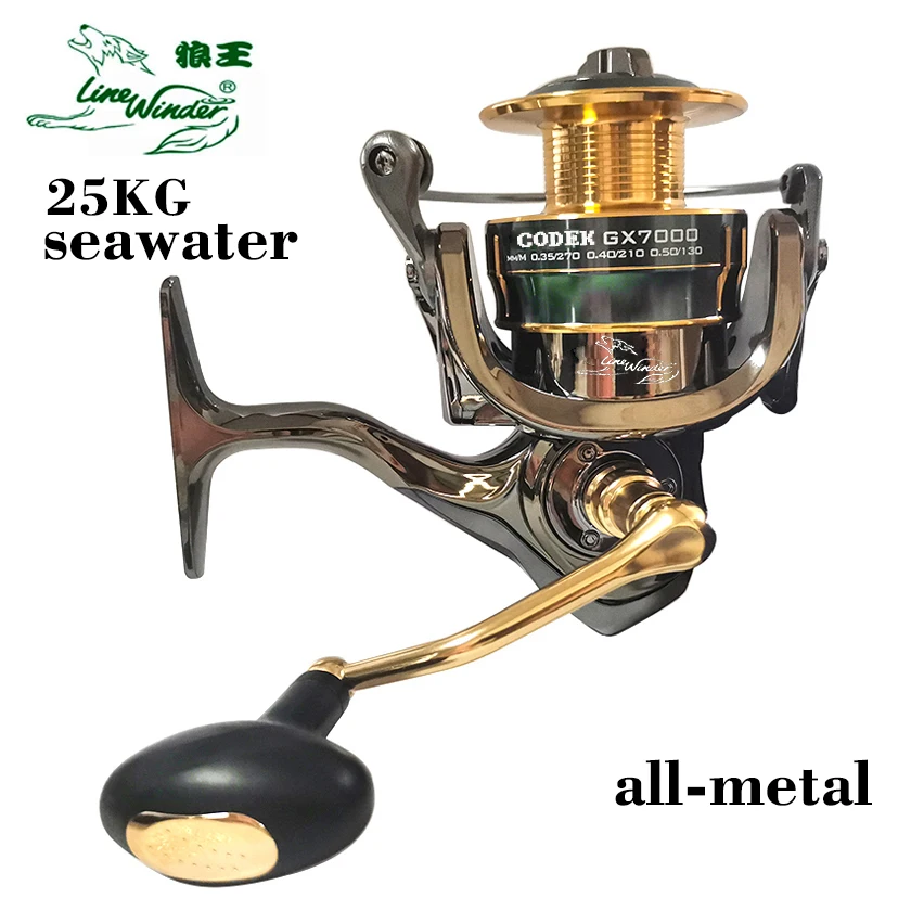 caña de pescar totalmente metálica WINDER Spinning 25KG Máximo para pesca en agua de mar y en invierno de largo alcance - imagen 2