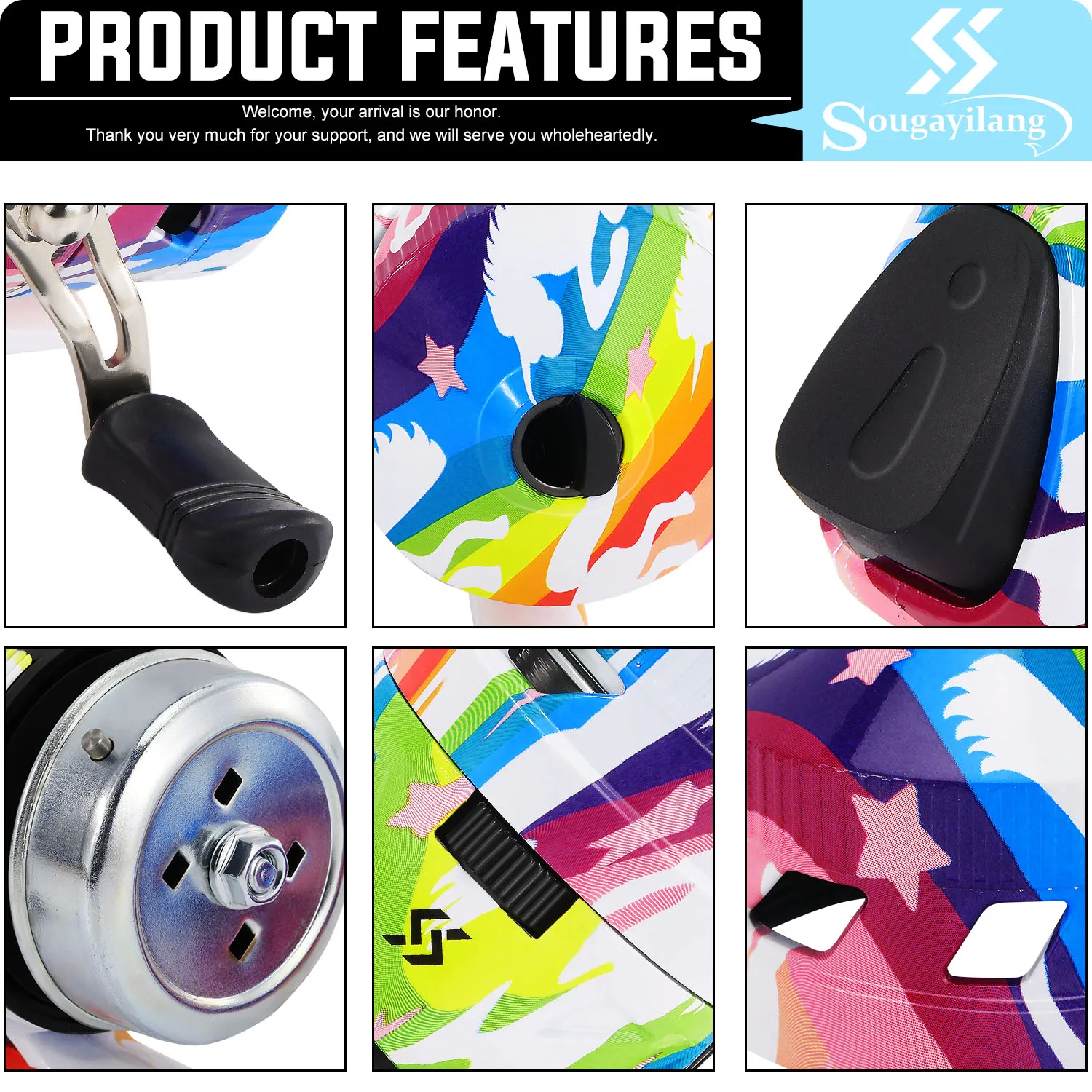 Sougayilang Baitcasting 3,4:1 Multicolor Anticorrosión Forma Bala - imagen 5