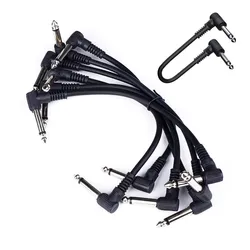 Cables patch ángulo recto de cobre para pedal de guitarra