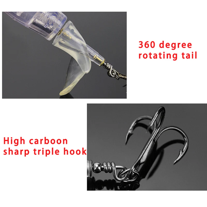 Whopper Plopper Popper Propeller Topwater Señuelos de Pesca 13g Cebo Artificial Duro Crankbait Wobblers Rotating Tail Fishing Tackle - imagen 4