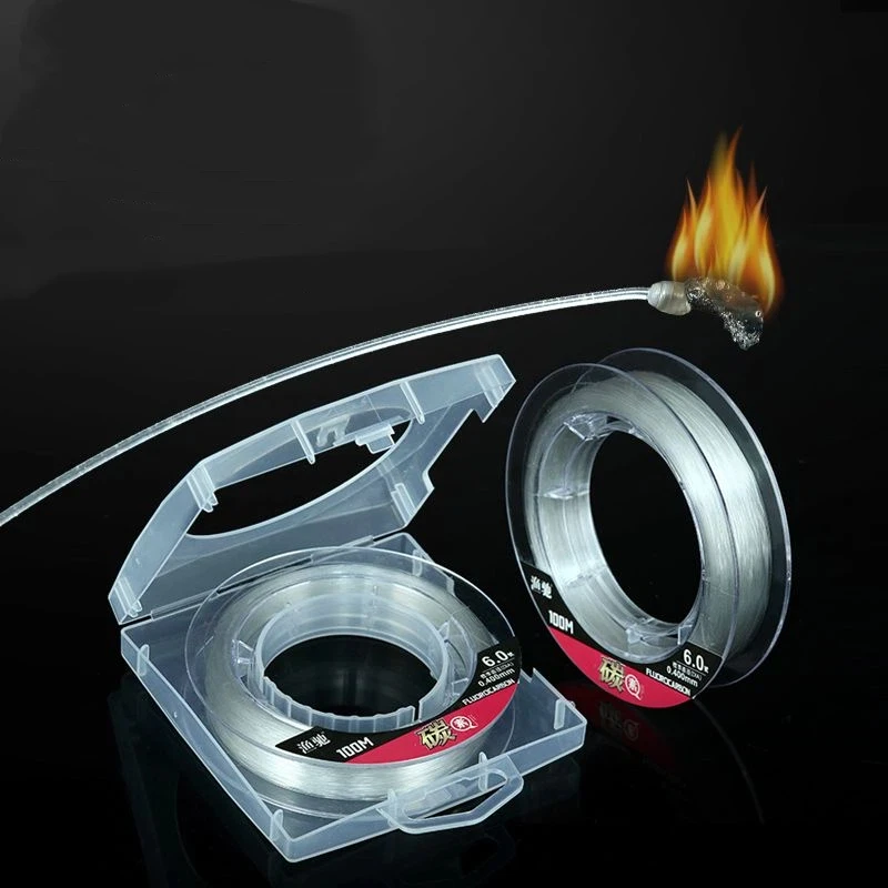 Línea de pesca carbono fibra ultra suave resistente señuelos roca mar - imagen 3