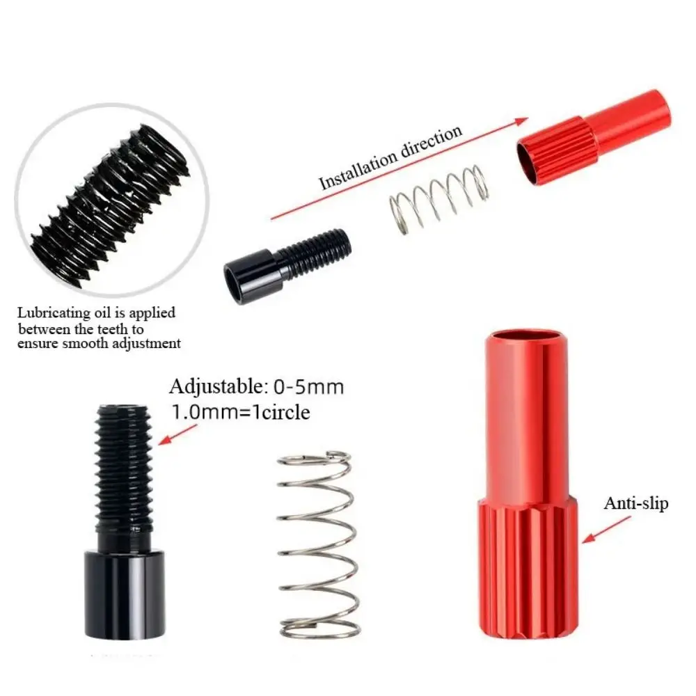 Conector de tapa de Cable de cambio de marchas de bicicleta de montaña, línea de cambio de marchas de bicicleta de 4mm, pernos de tornillo de ajuste fino, 1 unidad - imagen 5