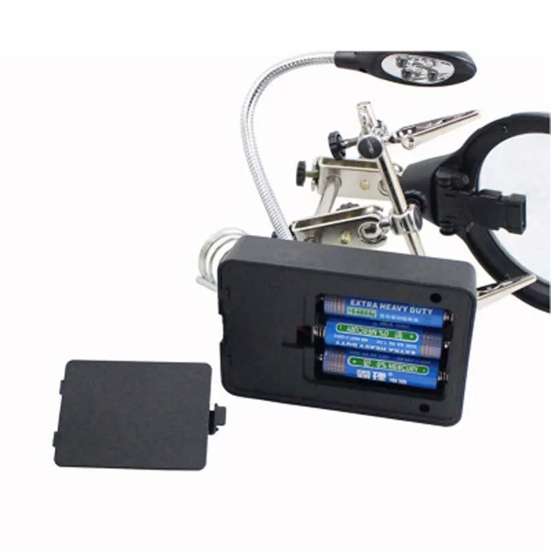MG16129-C Lupa de Soldadura Auxiliar Clip Auxiliar Lentes de Iluminación Manual de Lupa con Soporte de Clip de Reparación DE LA Lámpara de Escritorio - imagen 5