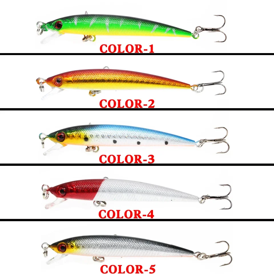 Señuelos de Pesca de pececillos, cebos duros Wobbler, Crankbaits, ABS Artificial, aparejos de pesca de Lucio, 1 piezas, 9cm, 6g - imagen 4