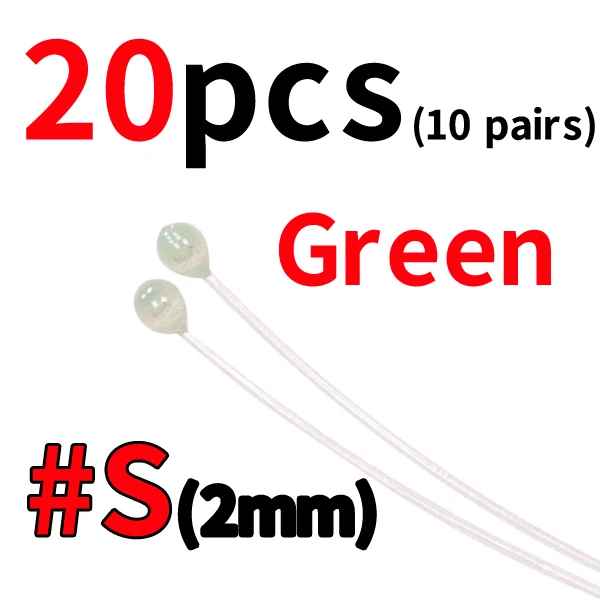 20pcs 2mm green