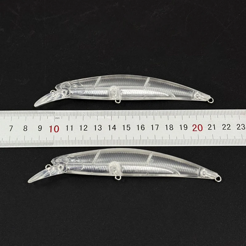 20 piezas señuelos de pececillo sin pintar, 110mm, 25g, cebo que se hunde de peso pesado, cebo de pesca de largo alcance para lubina, cebo Artificial Twitch - imagen 4