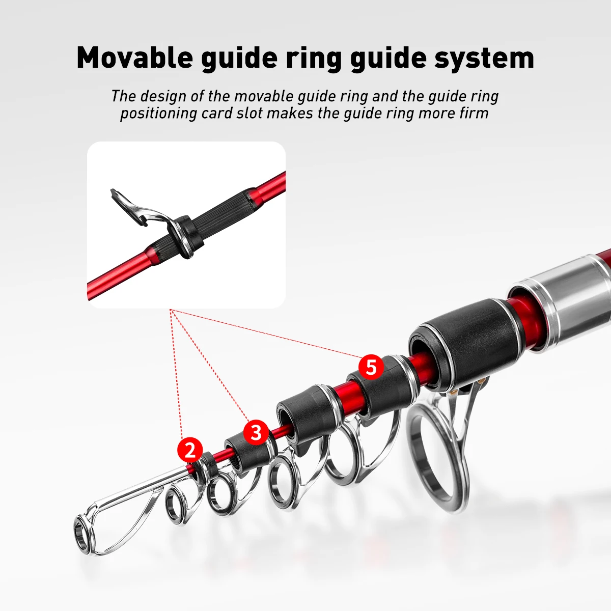Cañas de pescar telescópicas para Surf, caña de pescar de fundición larga a tierra, 4,2, 4,5 m, 30T, potencia giratoria de carbono, 60-120g - imagen 2