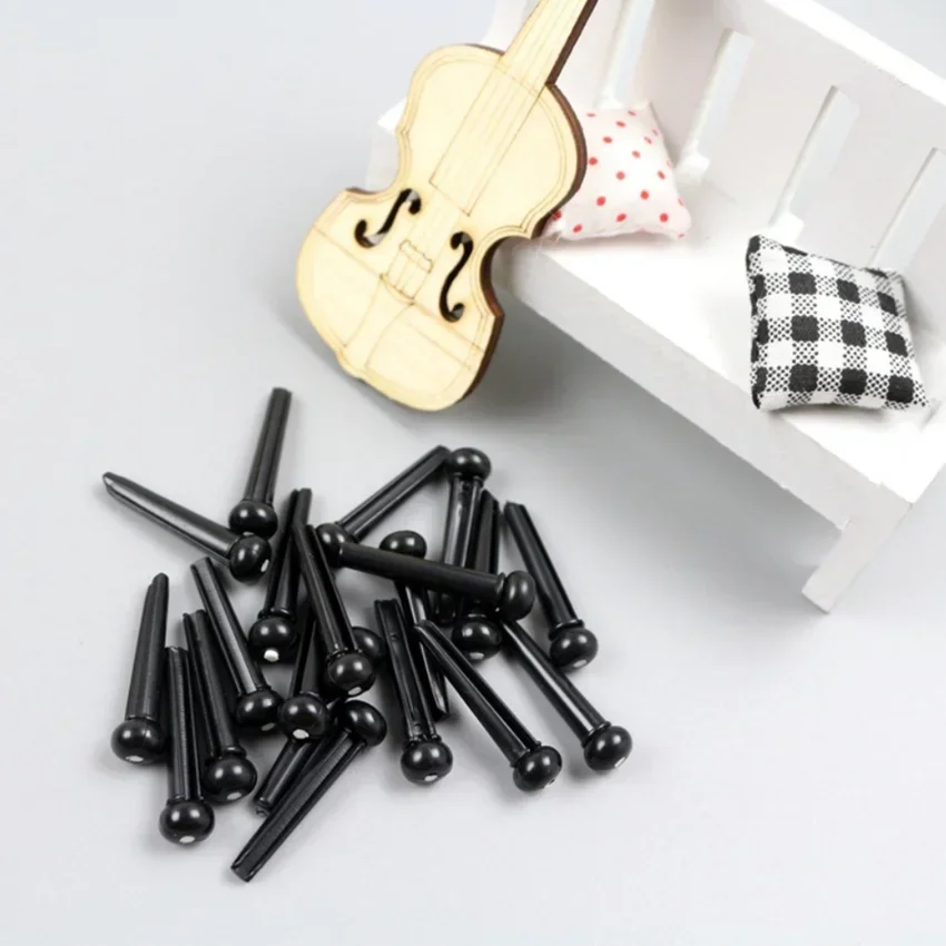 Pin de puente de guitarra acústica de estilo clásico, 6 unids/set por juego, instrumentos de cuerda musicales, piezas de guitarra portátiles, accesorios al por mayor - imagen 4