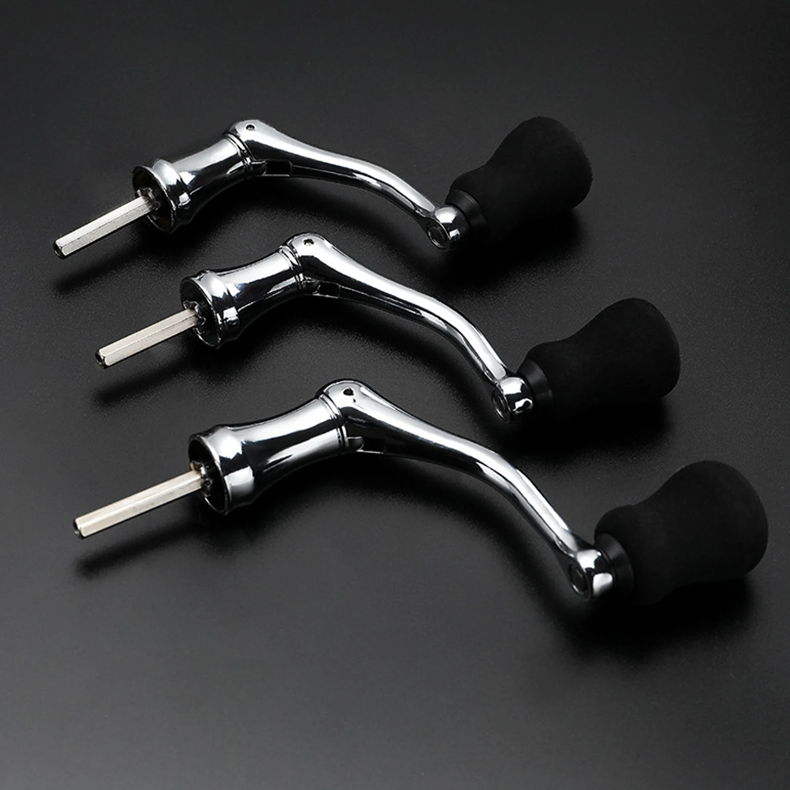 Carrete de pesca giratorio de Metal S/M/L, manivela de carrete giratorio de acero inoxidable, perilla de cambio, carrete de pesca, accesorios - imagen 3