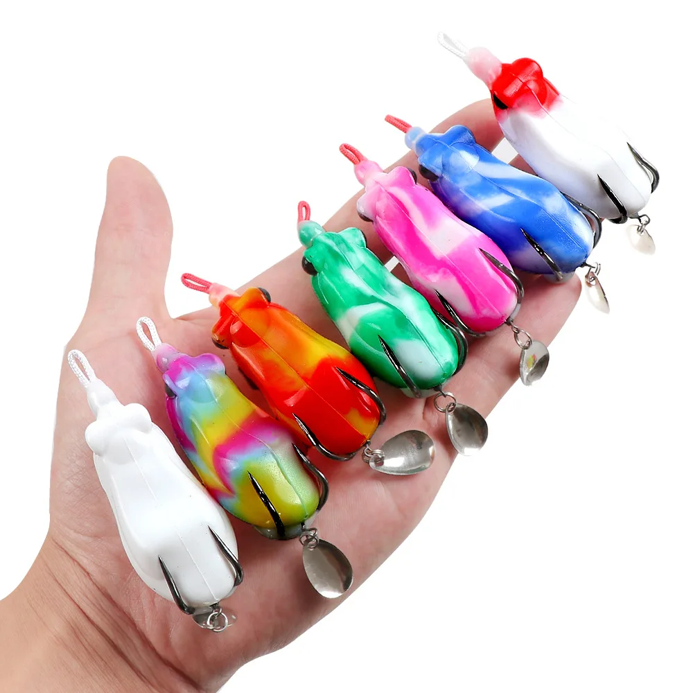 Señuelo de pesca de rana suave, anzuelos Crankbaits, aparejos de cebos, 10,5g/14,8g - imagen 5