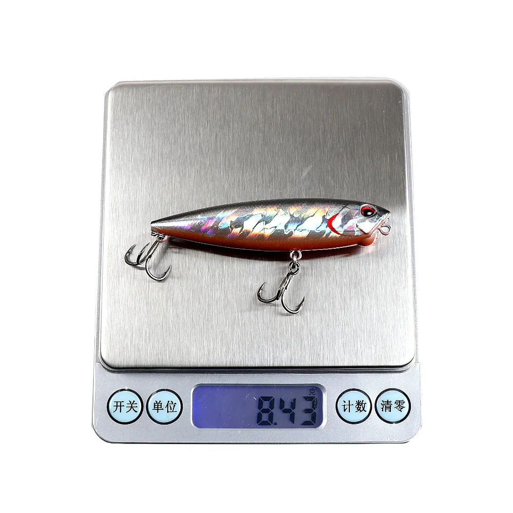 Señuelo de lápiz flotante de pesca, anzuelo de sangre fortalecedor, 8g/7,5 cm - imagen 5