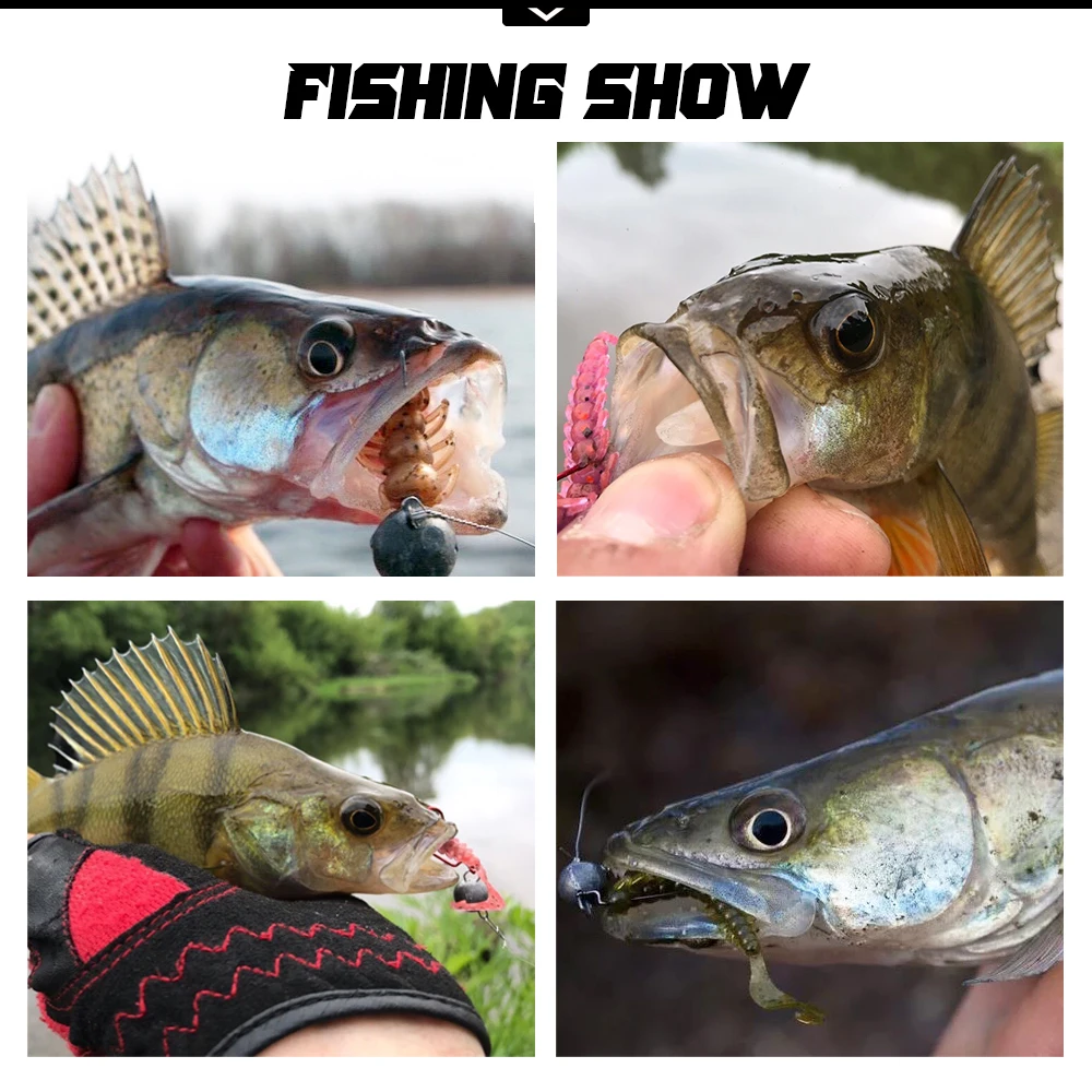 Señuelo Wriggler Spinpoler – Vinilo con patas swimbait doble color - imagen 5