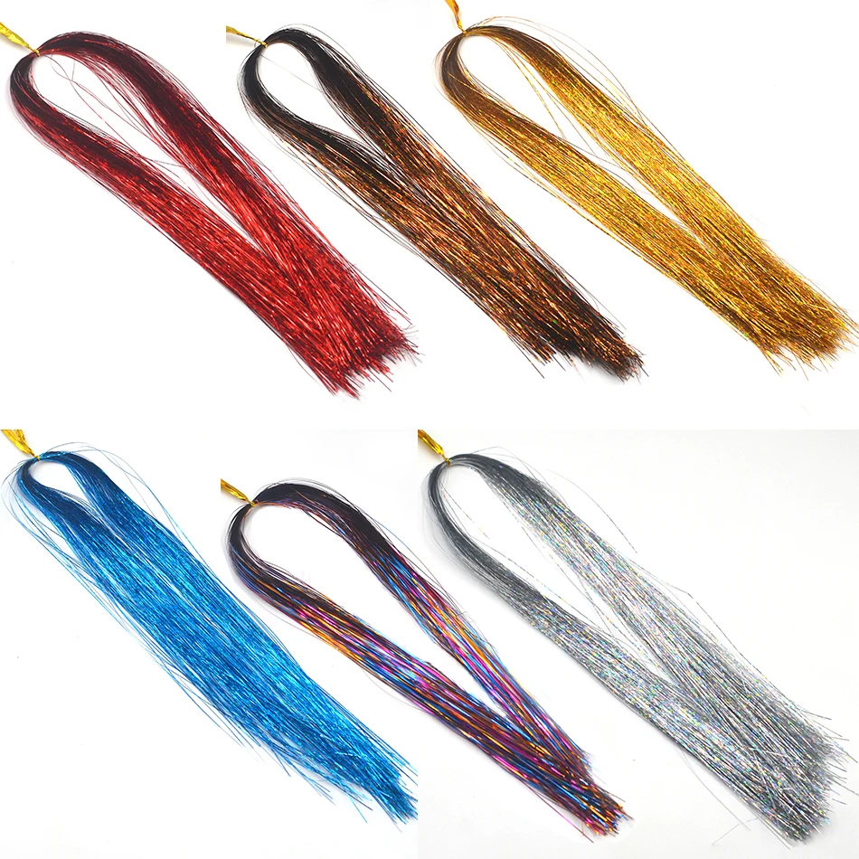 MNFT-aparejos de pesca de fibra para atado de moscas, Material de atado para pesca con mosca, línea de cebo DIY, fibra sintética suave y duradera, 5 uds. - imagen 3