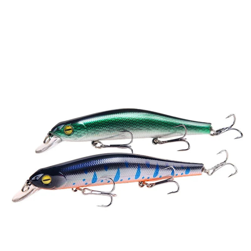 12,5 cm/14g 1 Uds señuelo de Pesca Minnow Crankbait Wobblers ojos 3D perca cebo Artificial Lucio carpa cebo natación Pesca - imagen 3