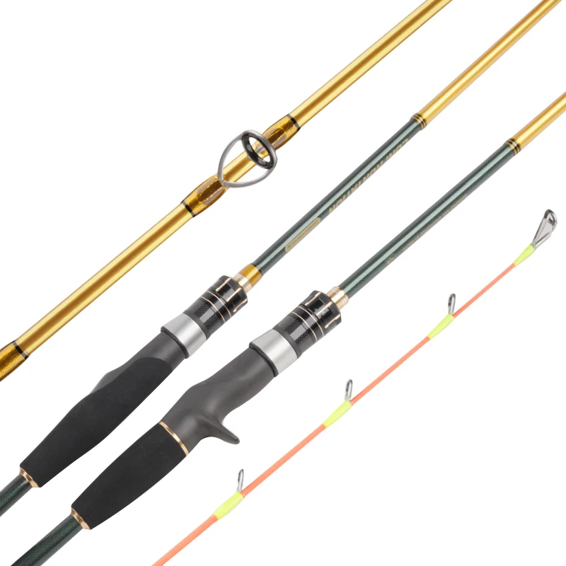 Caña de pescar para barco HANFEI, caña de pescar de mar fuera de la costa, 1,8 m2,1 m, 2,4 m, caña de fundición giratoria de carbono 20-80 #   Punta de aleación de titanio - imagen 3