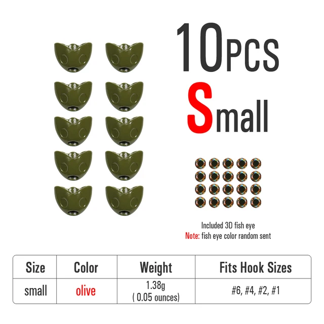 10pcs olive S