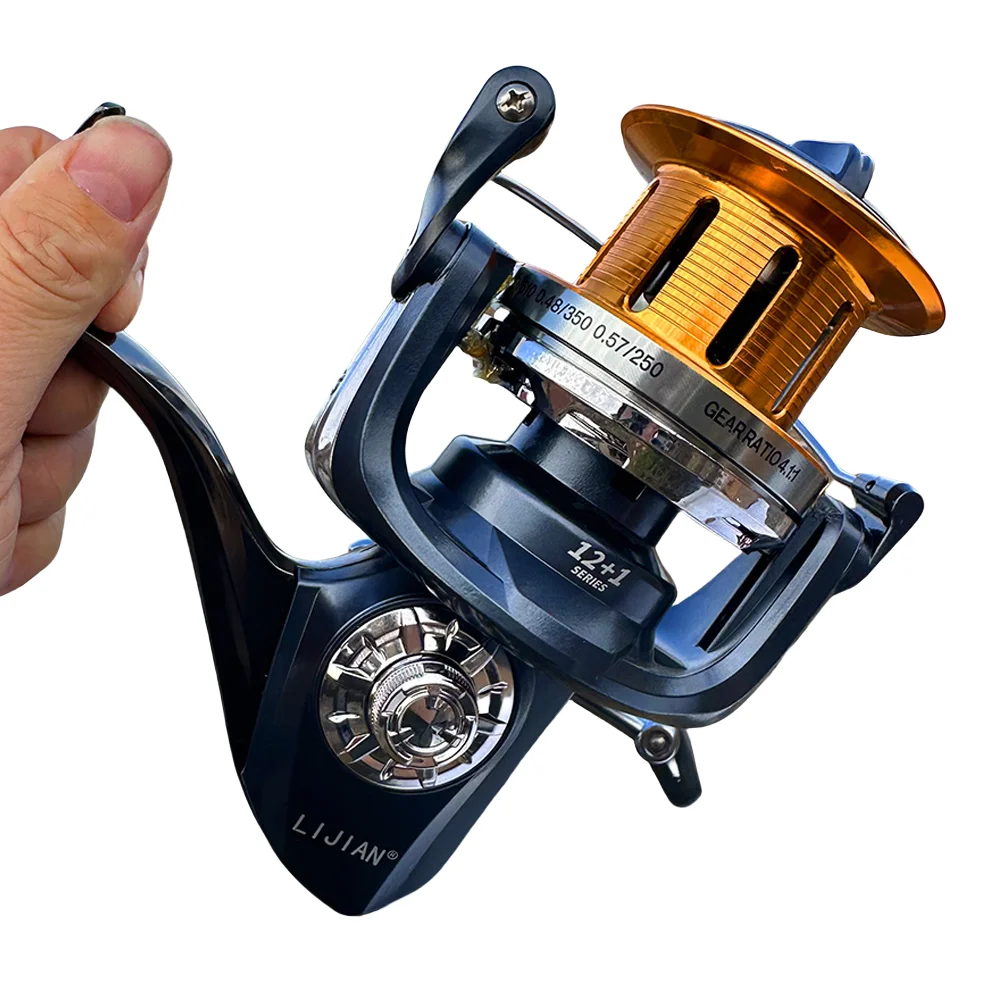Carrete de pesca giratorio 12000/10000/9000 Sereis 55LB/25KG arrastre máximo relación de engranaje 4,1: 1 carretes de pesca de Surf ultraligeros de agua salada - imagen 2