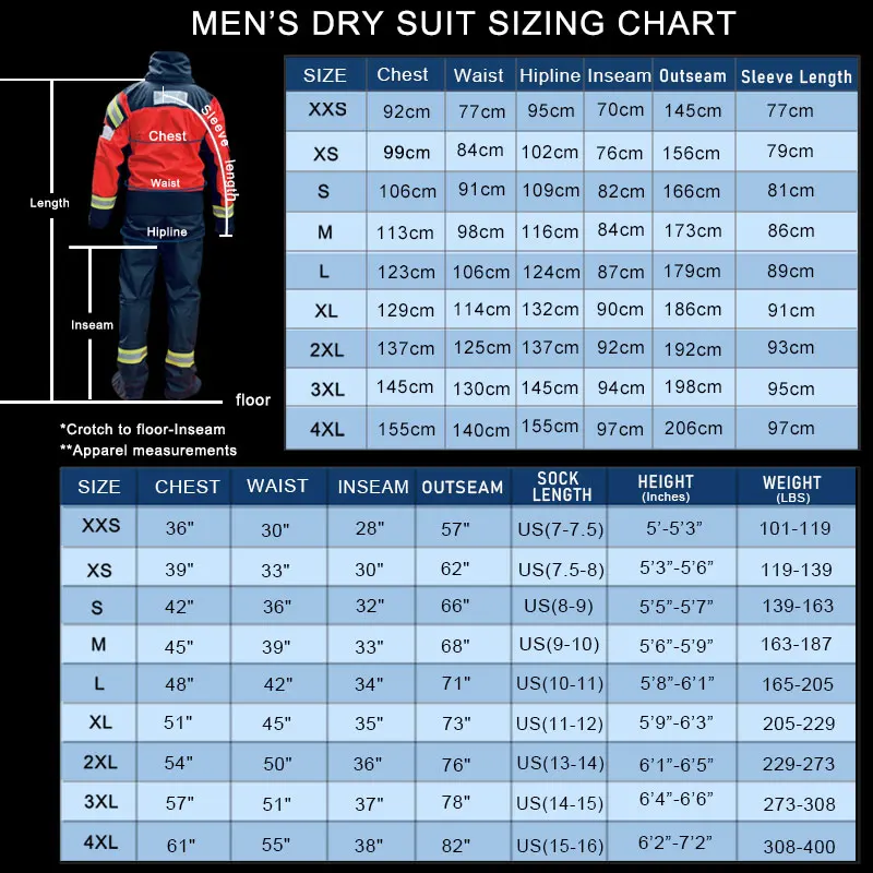 Trajes secos de Kayak de alta visibilidad para hombre, trajes de rescate de agua, ropa de remo de supervivencia impermeable para agua fría, mantener seco seguro - imagen 3