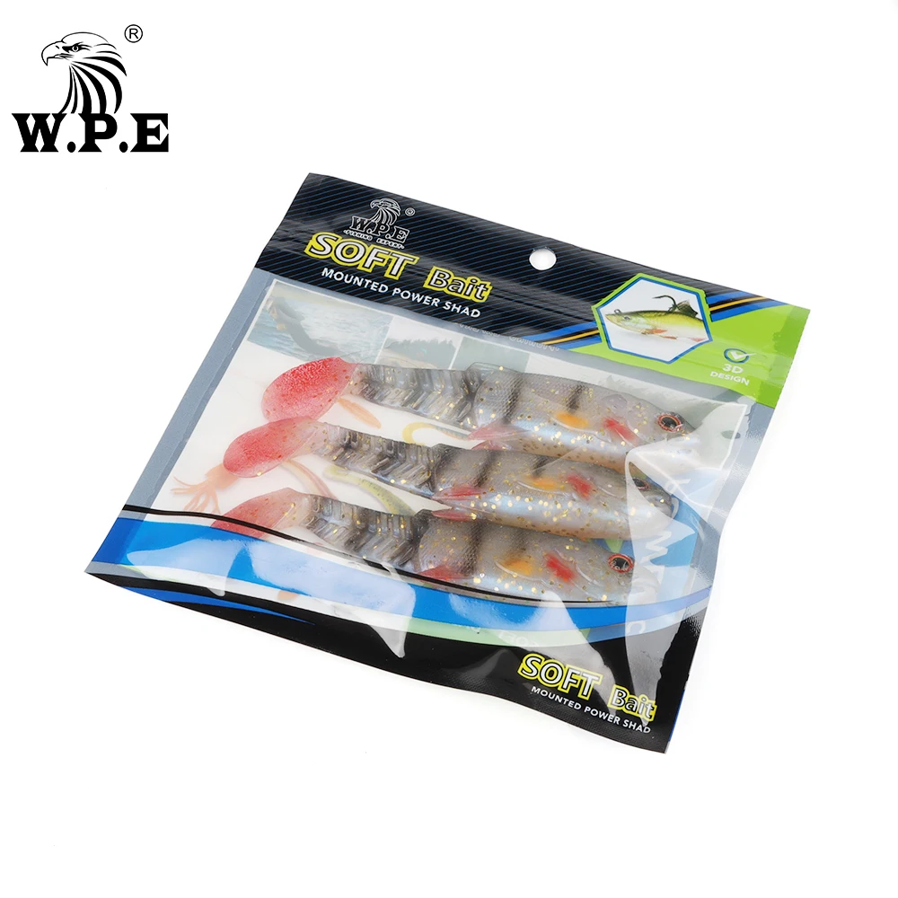 Swimbait W.P.E para lubina – Señuelo silicona natural - imagen 5