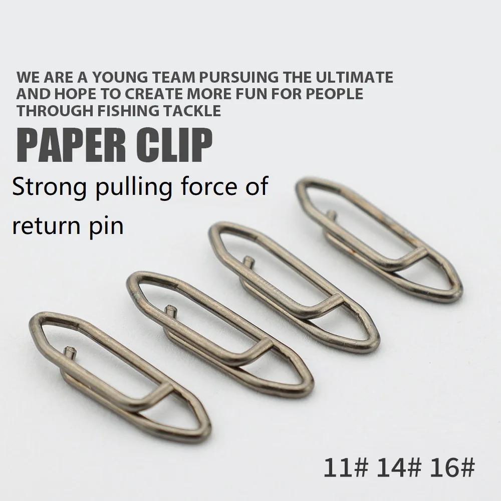 10 unids/lote de broches de seguridad para pesca, potente Pin de retorno de acero inoxidable, Terminal de línea de enclavamiento giratorio, aparejos de pesca - imagen 2