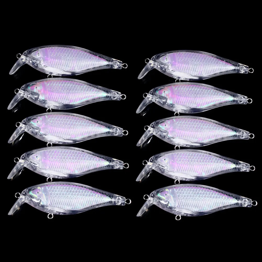 Señuelos Minnow sin pintar 9 cm – Crankbait para lubina y lucio - imagen 2